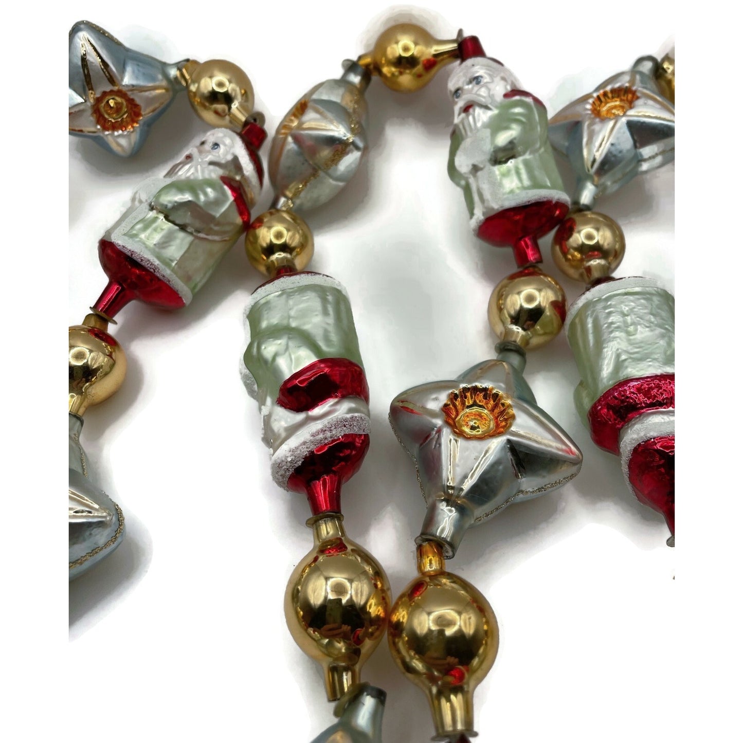 Christopher Radko Garland Santa Claus by Starlight Pearl Christmas Tree 94-451