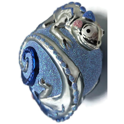 Patricia Breen Once Again for James Blue Silver Chameleon Christmas Ornament