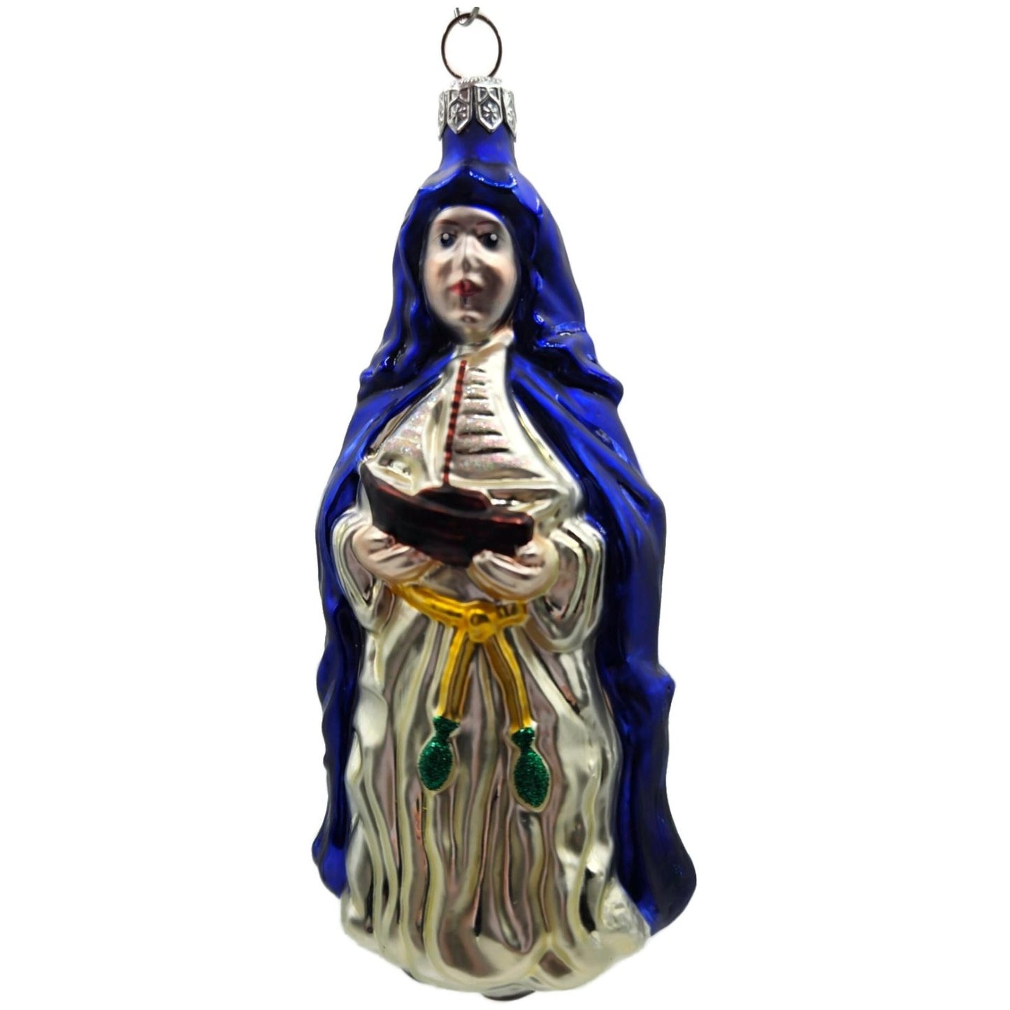 Patricia Breen Saint Ursula Cobalt Blue Sailboat Christmas Ornament Religious
