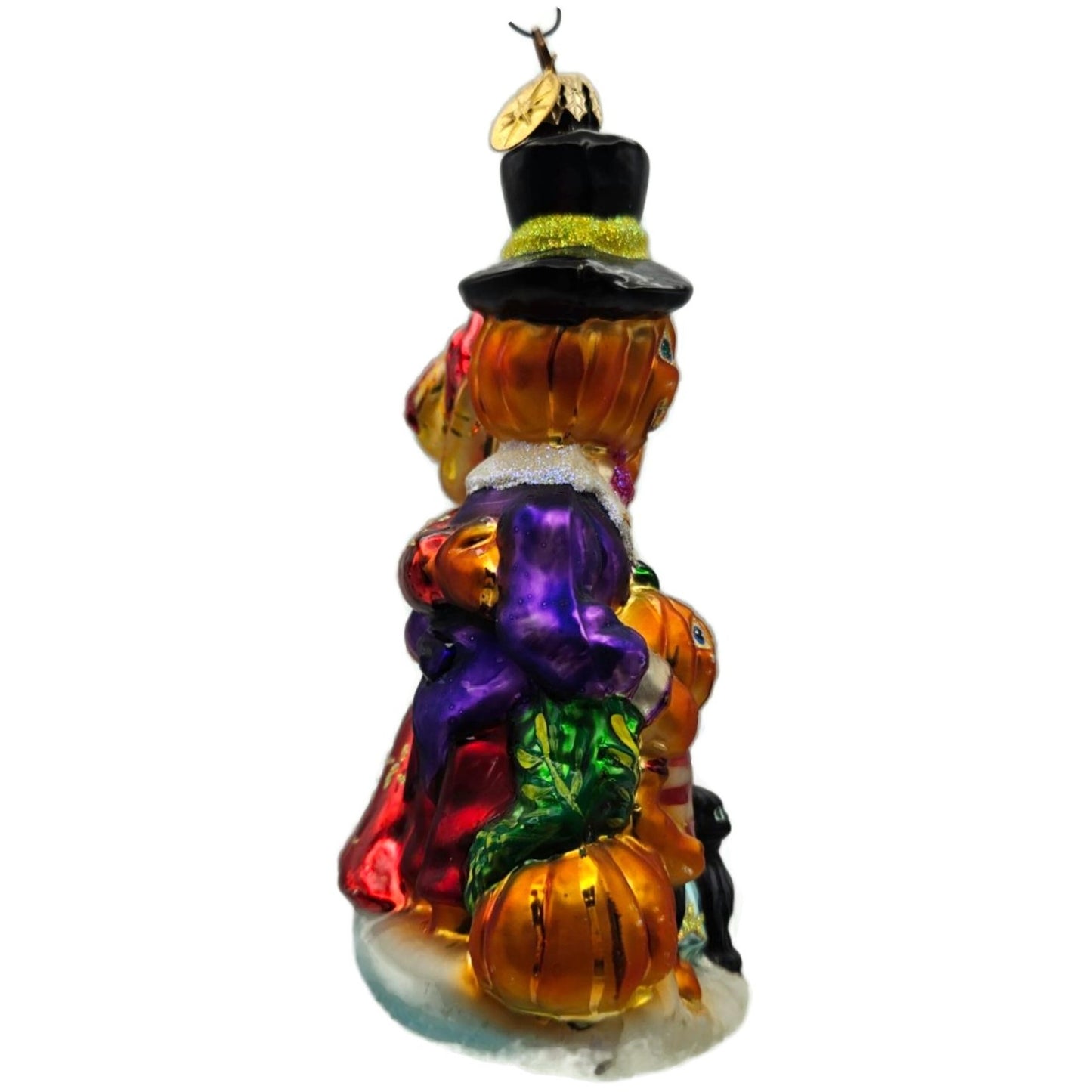 Christopher Radko The Patch worthies Orange Pumpkin Halloween Ornament 01-0518-0