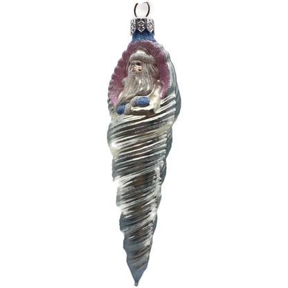 Patricia Breen Triton Santa Blue Pearl Suit Summer Nautical Christmas Ornament