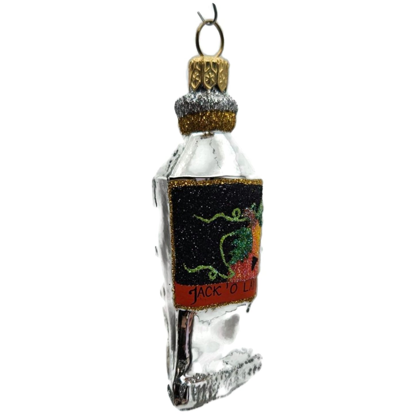 Patricia Breen Miniature Paint Tube Jack O Lantern Glass Halloween Ornament 2334