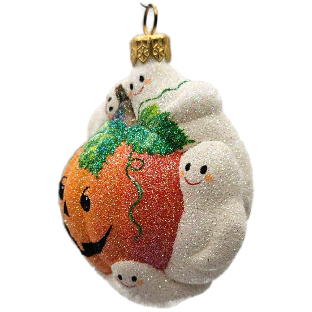 Patricia Breen Circle Of Spirits Pearl Ghosts Pumpkin Halloween Ornament 2410