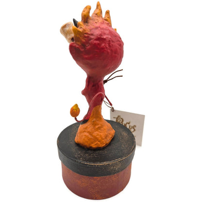Rucus Studio Scott Smith Little Red Roaster Devil Figure Halloween Container