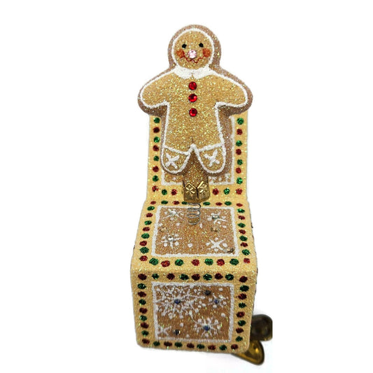 Patricia Breen Jolly Surprise Ginberboy Gingerbread Clip Christmas Tree Ornament