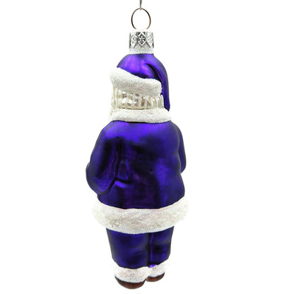 Patricia Breen A Snack For Rudolph Purple Santa Christmas Holiday Tree Ornament