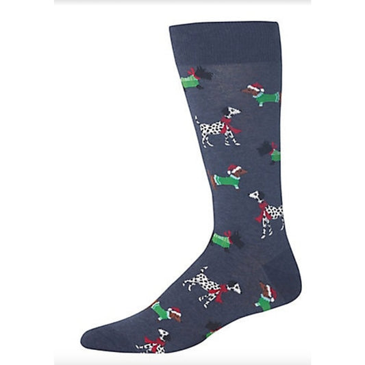 Hot Sox Christmas Socks Dalmatian Scotty Dachshund Dog Pet Stocking Stuffers