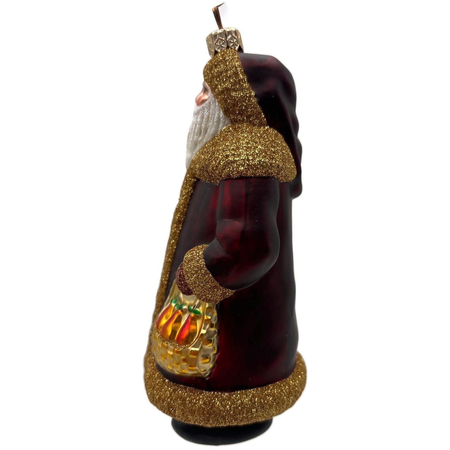 Patricia Breen Santa I: Partridge Pear Bordeaux 12 Days of Christmas Ornament
