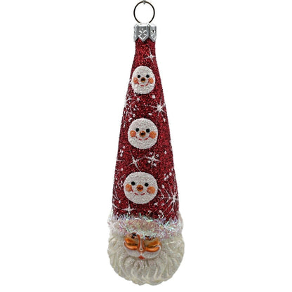 Patricia Breen Winter Sage Snow Faces Santa Claus Snowflakes Christmas Ornament