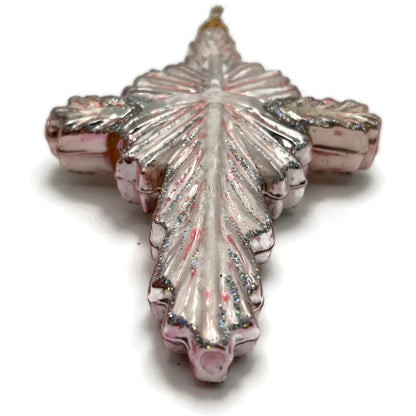 Christopher Radko Iridescent Cross Christmas Tree Ornament