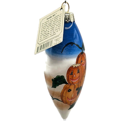 Inside Art Hand Painted Pumpkins Halloween Ornament Old World Christmas OWC