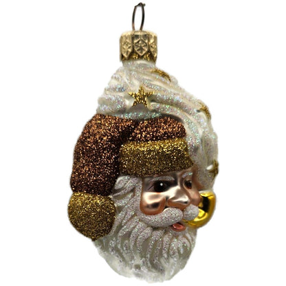 Patricia Breen Miniature Merry Olde Elf Copper Santa Stars Christmas Ornament