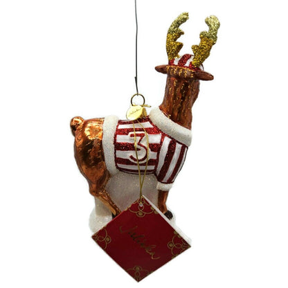 Juliska Country Estate Reindeer Games Donner the Reindeer Christmas Ornament
