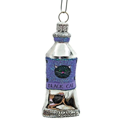 Patricia Breen Miniature Paint Tube Black Cat Halloween Christmas Tree Ornament