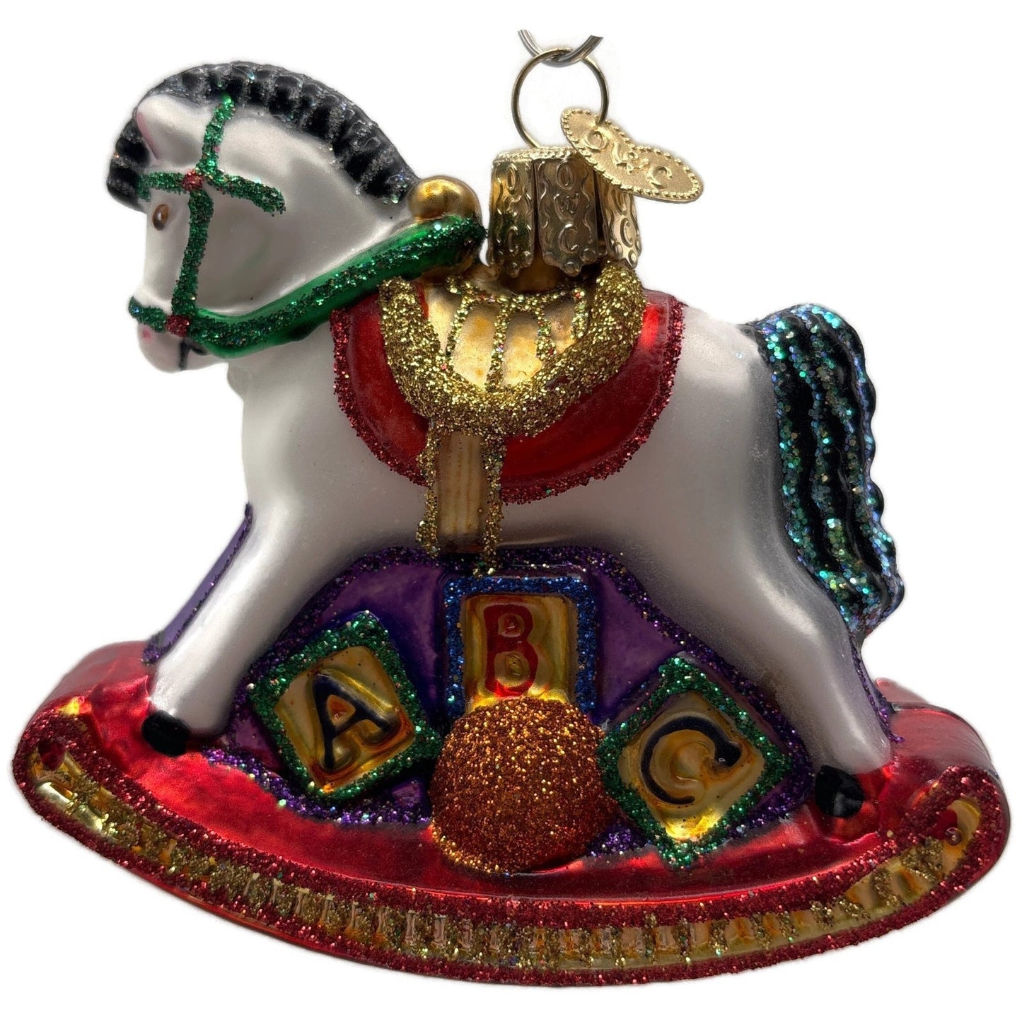 Pony Childs First Rocking Horse Collection Old World Christmas Tree Ornament