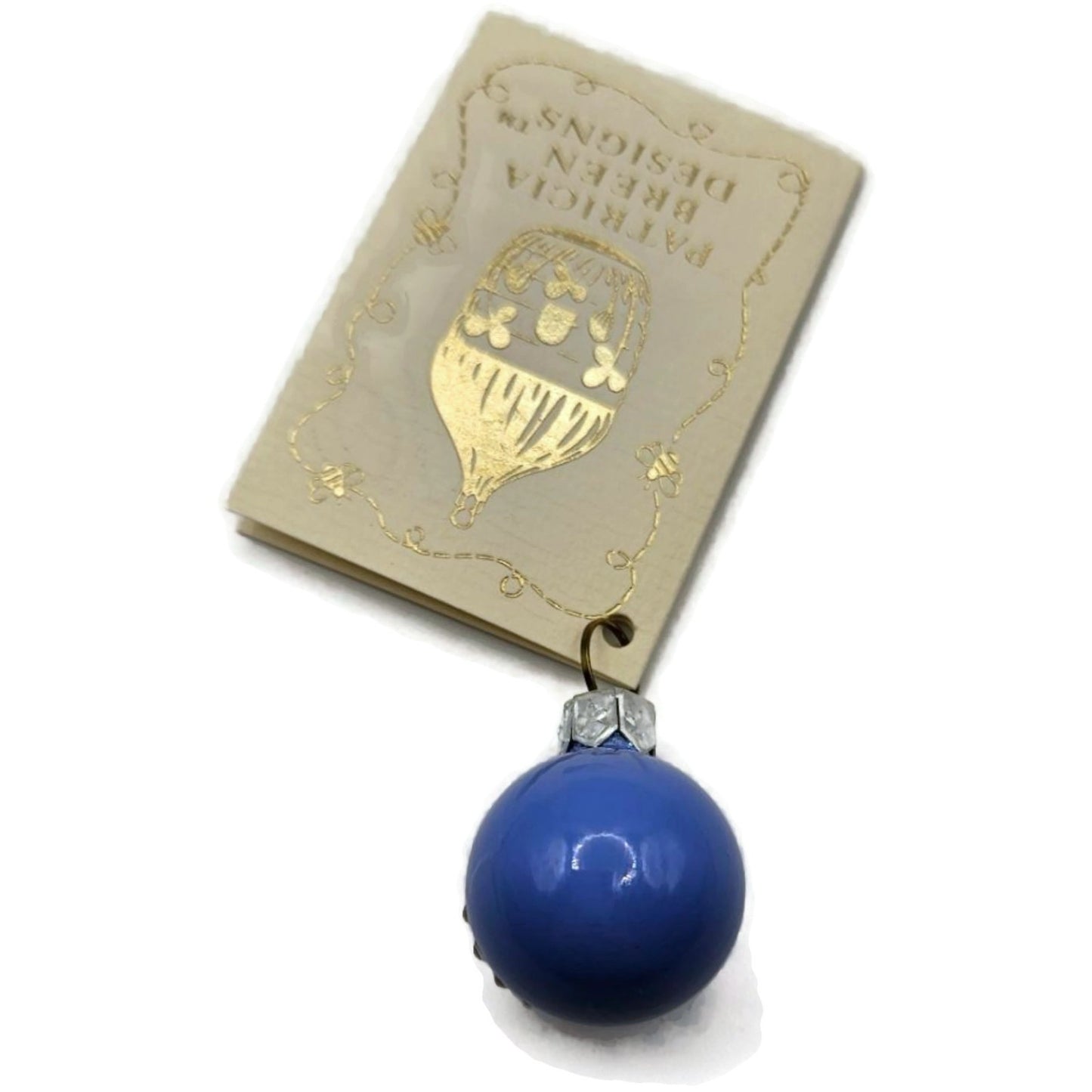Patricia Breen Anniversary Ball 15 Blue Mini Round Christmas Tree Ornament