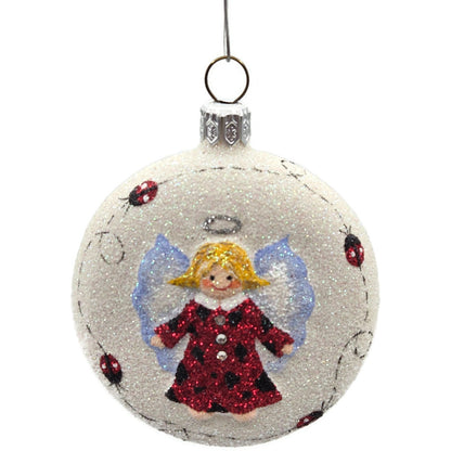 Patricia Breen Littlest Angel Medallion Ladybug Spring Christmas Tree Ornament