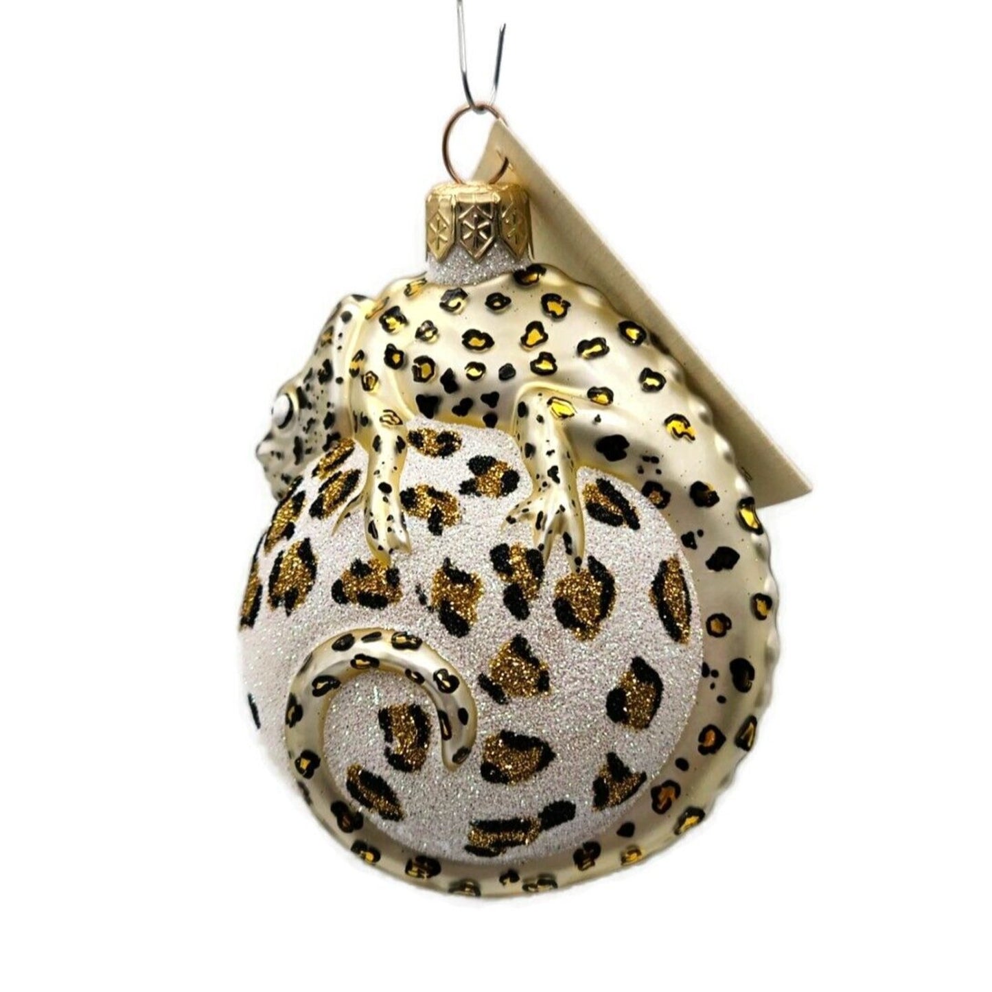 Patricia Breen Chameleon Leopard Animal Prints Christmas Holiday Tree Ornament