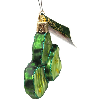 Pickle Chips Ornament: Old World Christmas Green Vegetable OWC