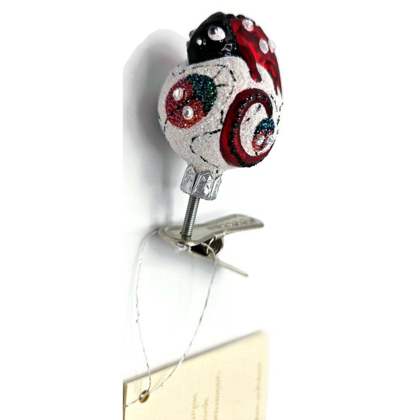 Patricia Breen Ultra Miniature Chameleon Ladybug Insect Clip Christmas Ornament