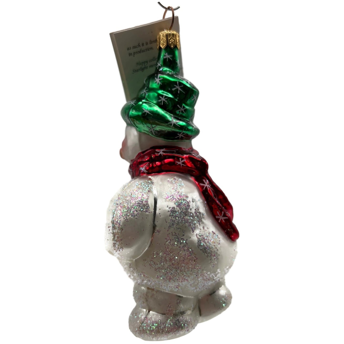 Christopher Radko Frosty Weather Snowman Winter Christmas Tree Ornament 96-SP-14