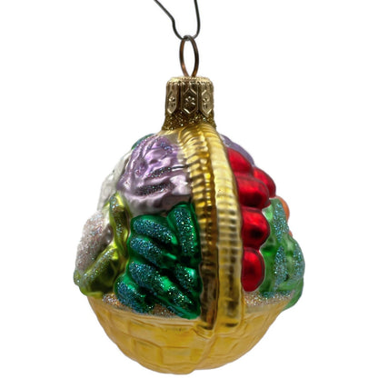 Patricia Breen Winter Vegetable Basket Gold Fall Christmas Holiday Ornament 9652