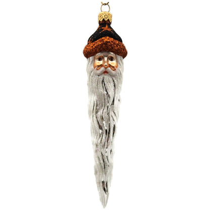 Patricia Breen Santa Icicle Halloween Black Orange Stars Christmas Tree Ornament