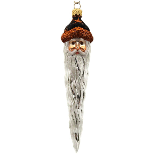 Patricia Breen Santa Icicle Halloween Black Orange Stars Christmas Tree Ornament
