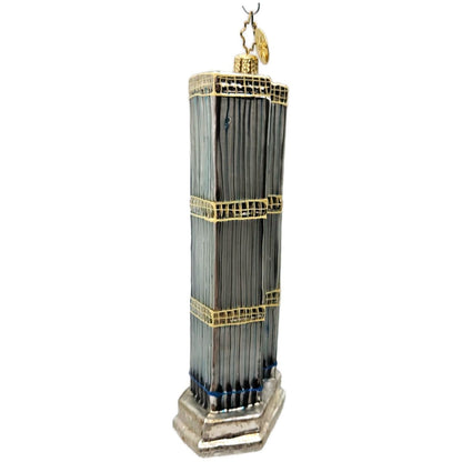 Christopher Radko Heroes All Twin Towers 9/11 Patriotic NYC Ornament 01-1099-0