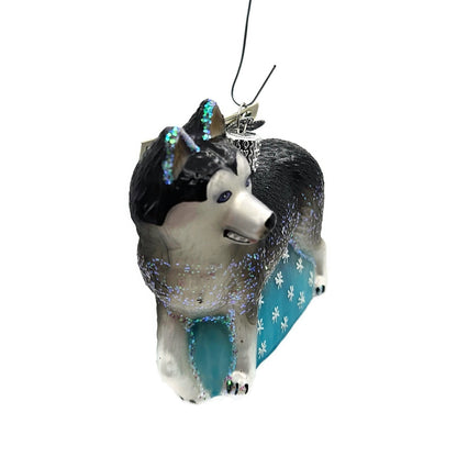 Old World Christmas Siberian Husky Dog Pet Animal Christmas Tree Ornament OWC