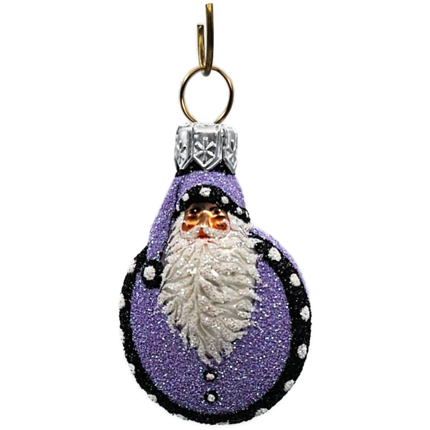 Patricia Breen Ladybug Noel Lavender Glittered Spring Christmas Ornament CATZ