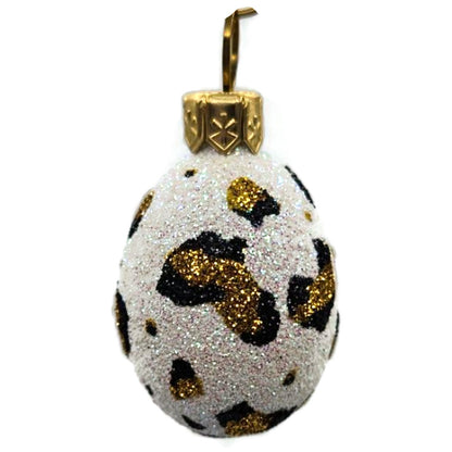 Patricia Breen Miniature Egg Leopard Animal Print Easter Spring Ornament 2834