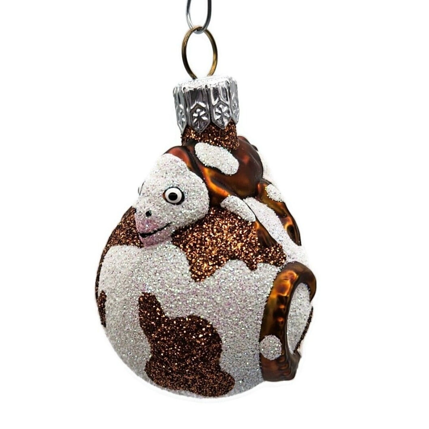 Patricia Breen Miniature Chameleon Cow Animal Print Christmas Tree Ornament
