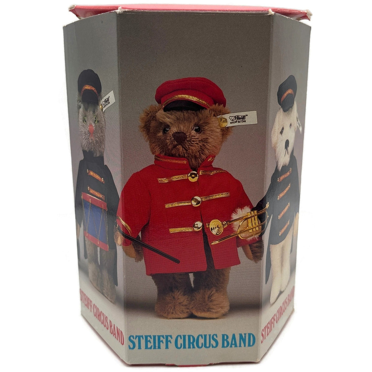 Steiff Golden Age Of The Circus Bear Bandmaster Red 0120/19 Plush Stuffed Toy