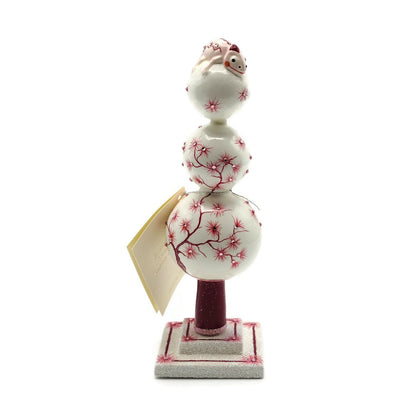 Patricia Breen Mini Chameleon Finial Bordeaux Red Spring Christmas Ornament 2878