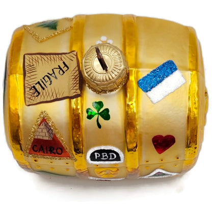 Patricia Breen Bon Voyage Gold Atlanta Cairo Rio Travel Christmas Tree Ornament