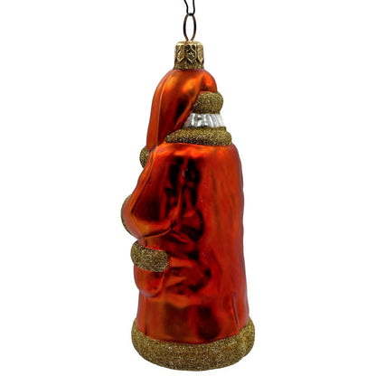 Patricia Breen Trustee Garden Santa Claus Orange Spring Christmas Tree Ornament