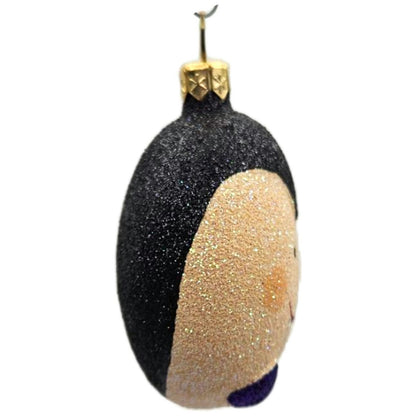 Patricia Breen Dracula Medallion Black Purple Tie Glass Halloween Ornament 2413