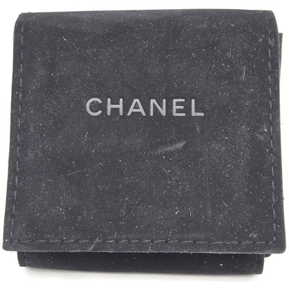 Chanel CC Logo Shaped Brooch Pin Rhinstone Crystal Details Jewelry Silver Tone