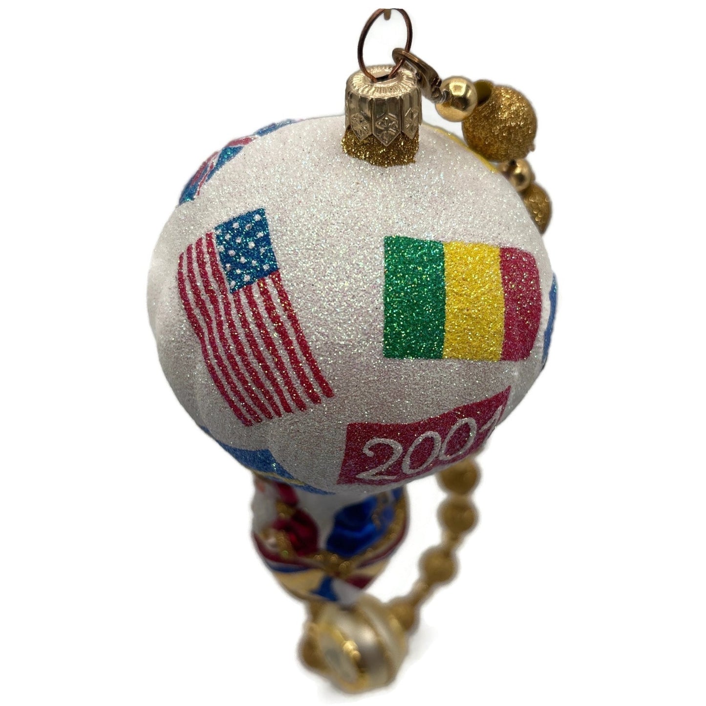 Patricia Breen Citizen of the World Hot Air Balloon Christmas Tree Ornament NM