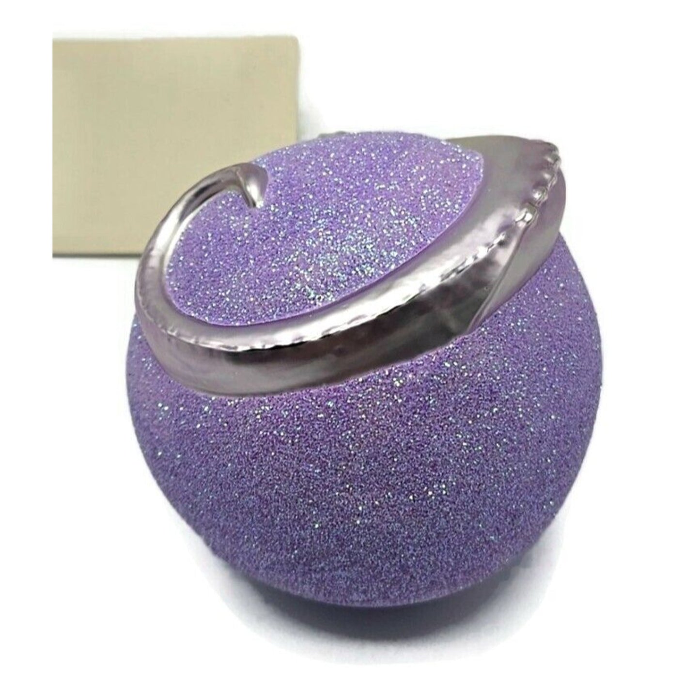 Patricia Breen Chameleon Lavender Blown Glass Christmas Holiday Tree Ornament