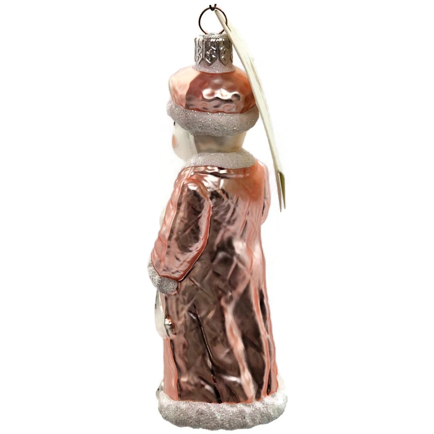 Patricia Breen Mrs Mouse Pink Gazette Hand Blown Glass Christmas Tree Ornament