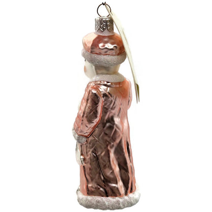 Patricia Breen Mrs Mouse Pink Gazette Hand Blown Glass Christmas Tree Ornament
