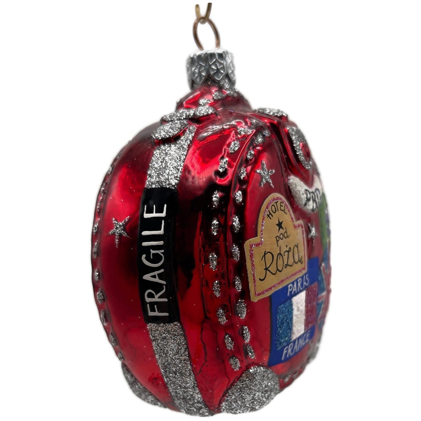 Patricia Breen Journey With Me Red Highlands Stars Christmas Tree Ornament TCT