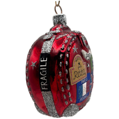 Patricia Breen Journey With Me Red Highlands Stars Christmas Tree Ornament TCT