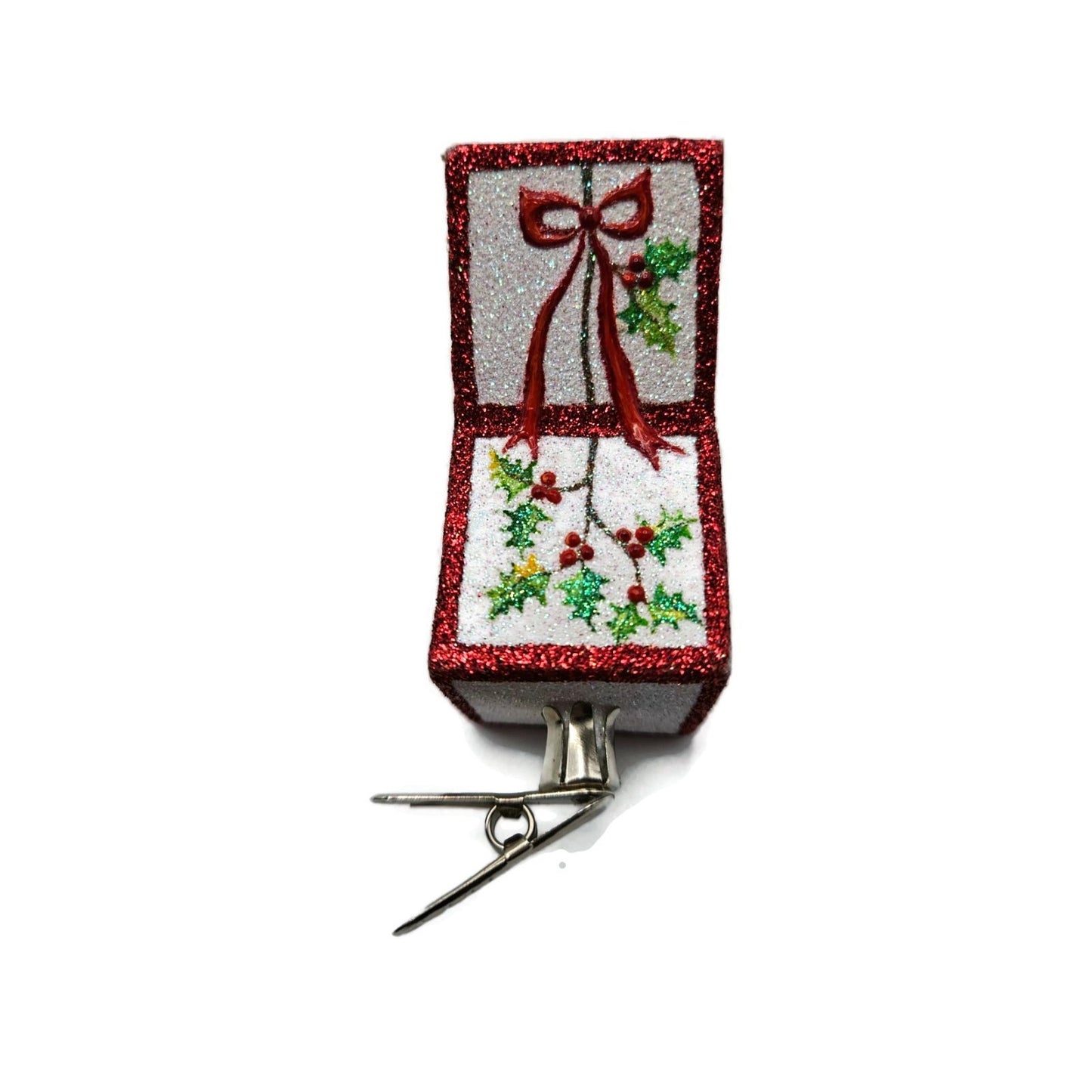 Patricia Breen Pop Goes the Chameleon Holly Clip On Christmas Tree Ornament 2782