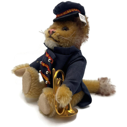 Steiff Golden Age Circus Lion Bandsman Trumpet Teddy Bear Limited Edition Box