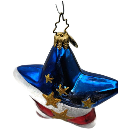 Christopher Radko Freedom Star Patriotic Memorial Christmas Ornament 01-0928-0