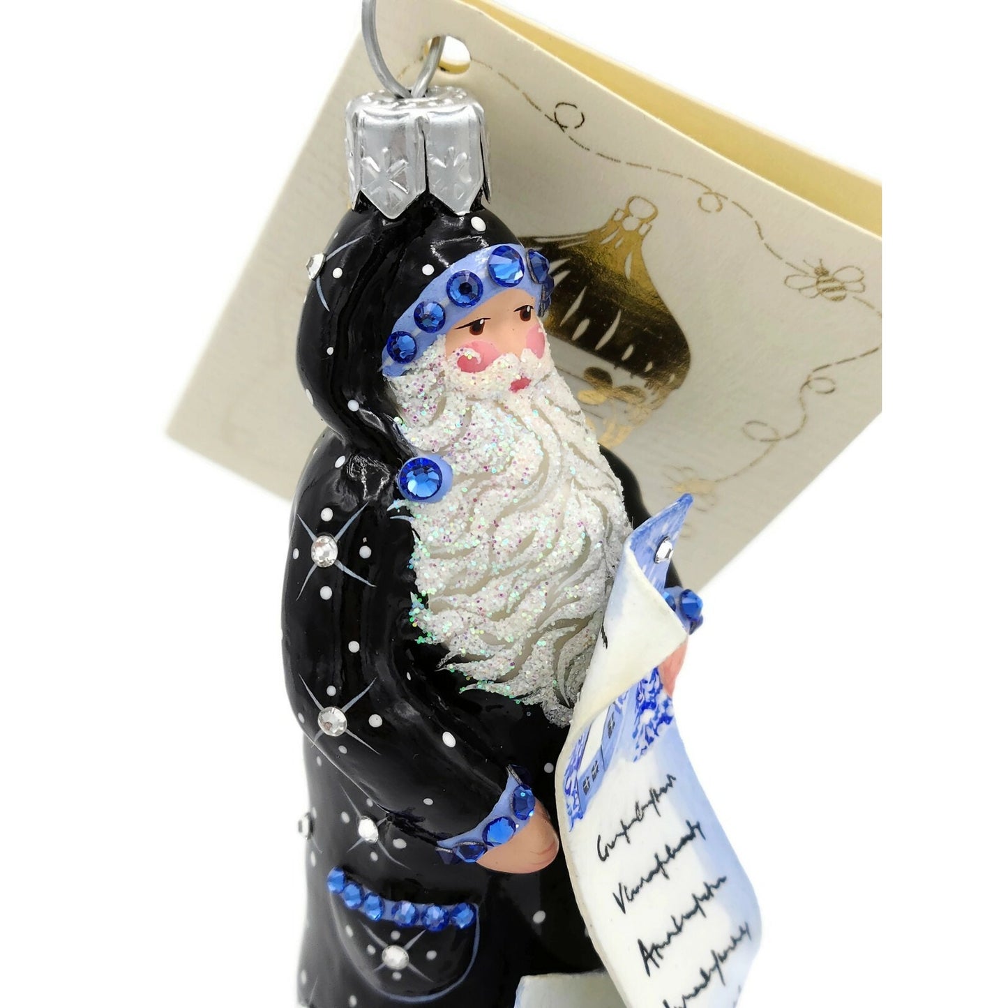Patricia Breen Ornament Checking it Twice Russian Sojourn Christmas Santa Claus