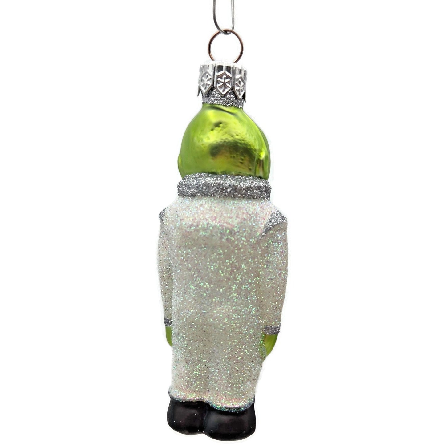 Patricia Breen A Walk on the Moon Alien Glittered Suit Christmas Tree Ornament